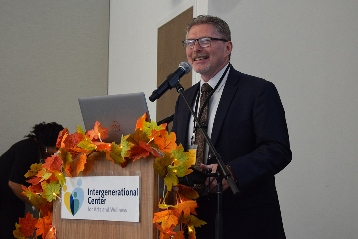 Rick Hall speaking at Age-Friendly Conference