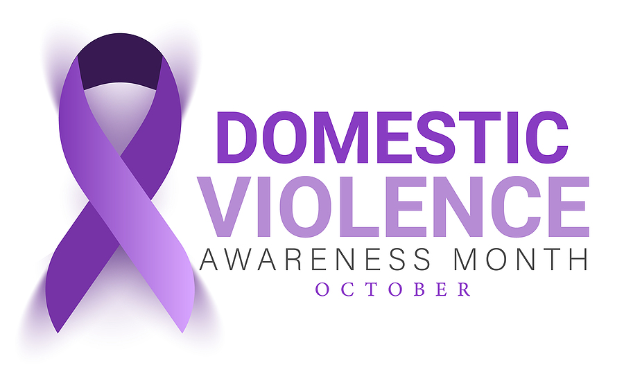 Purple Ribbon for Domestic Violence Awareness Month